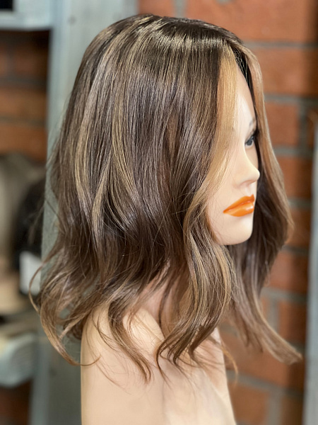 Накладка на силиконе из натуральных волос